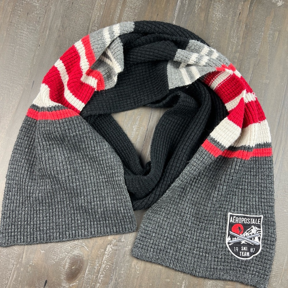 Vintage Unisex Aeropostale Scarf Ski Team 1987 Winter Neck Cold Weather Apparel